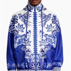 NWT, Farm Rio Size Small Flora Tapestry Windbreaker